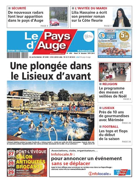 Le Pays d'Auge N°4780 du 23 décembre 2019 à télécharger sur iPad