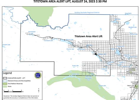 Cariboo Regional District Lifts Evacuation Alert Issued Earlier This