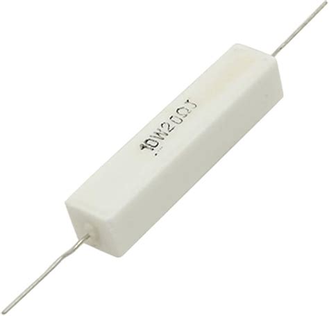 X Wire Wound Ceramic Cement Resistor W Watt Ohm Amazon Co Uk