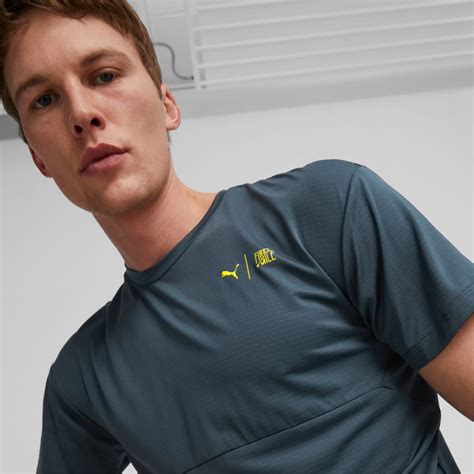 Футболка PUMA x First Mile Commercial Running Tee Men | Колір: Синій ...
