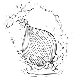 Onion Line Art Vector Images Over