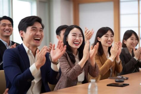 Premium Ai Image People Applauding