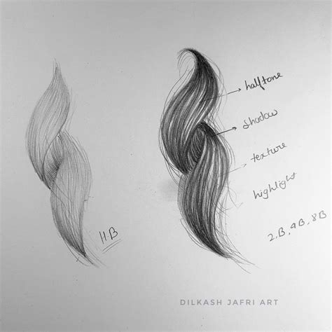 Best 12 How To Draw Realistic Hair In 8 Steps Artofit