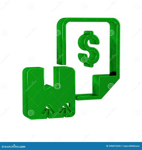 Icono De Hoja De Ruta Verde Aislado En Fondo Transparente Stock De