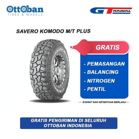 Jual GT Radial Savero Komodo MT Plush Ukuran LT 235 75 R15 Ban Mobil Di