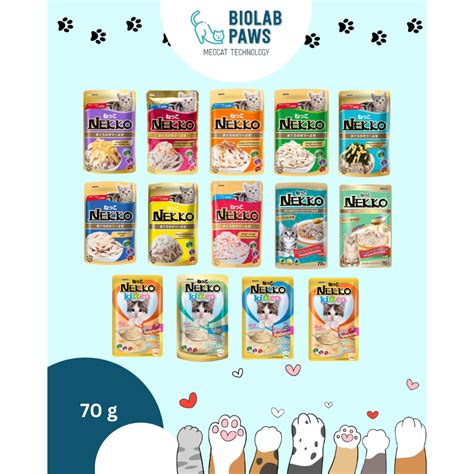 VALUE PACK Nekko Kitten Adult Cat Wet Food Pouch 70G X 12 ONE BOX