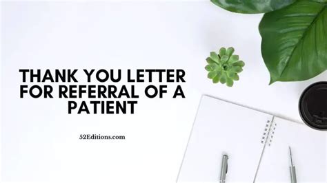 Thank You Letter For Referral Of A Patient Get Free Letter Templates