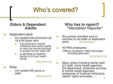 Ppt Mandated Reporting Of Elder And Dependent Adult Abuse And Neglect Powerpoint Presentation