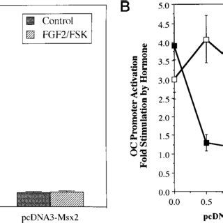 Msx Abrogates Fgf Fsk Up Regulation Of The Rat Oc Promoter Without