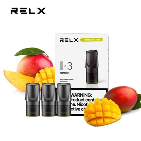 RELX Zero Classic Pod Tropical Fruit Pod Head E Liquid Nic 3 2ml แท