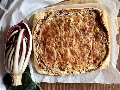 La Torta Salata Con Radicchio Trevigiano E Robiola Facile E Gustosa