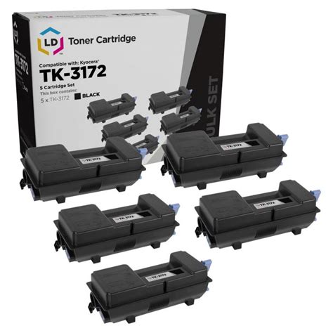 Kyocera Mita TK 3172 Black Toner 5 Pack LD Products