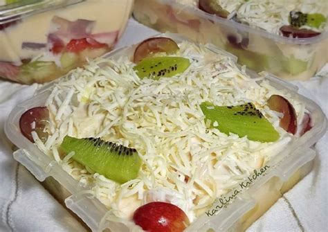 Resep Salad Buah Pir Kiwi Melon Semangka Apel Anggur Mayo Oleh