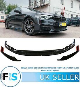 Bmw Series G G M Sport Front Diffuser Splitter Lip Spoiler Gloss