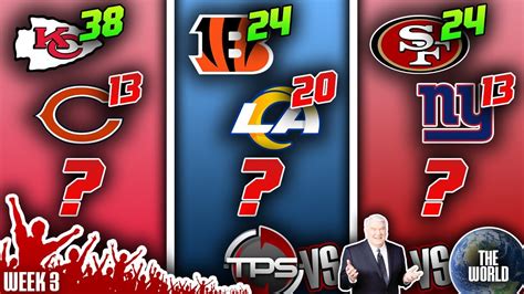 2023 Nfl Week 3 Picks Predictions And Prizes Tps Vs Madden Vs The World Back By Popular