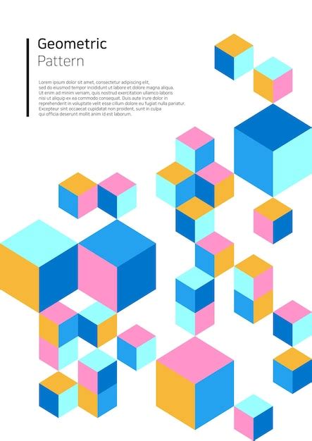 Premium Vector Vector Illustration Of Colorful Geometric Pattern