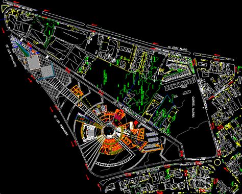 Polifunctional Center Dwg Block For Autocad Designs Cad