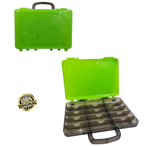 Hot Wheels Estuche De Transporte Ranura Pcs Hot Wheels Verde Negro Shopee M Xico