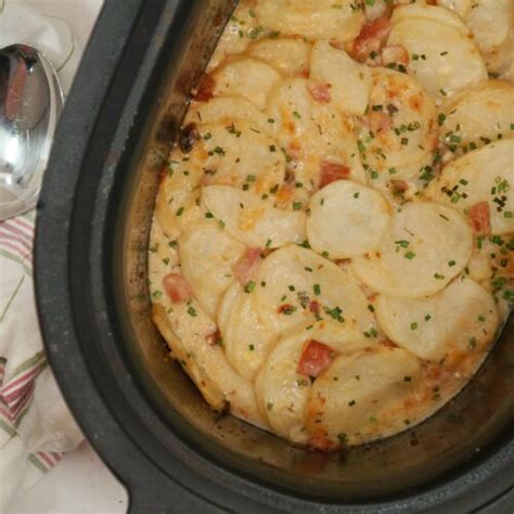 Easy Crockpot Scalloped Potatoes And Ham Gf Crock Pots And Flip Flops