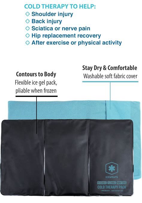 Icewraps 12x21 Extra Large Ice Pack With Soft Fabric Cover Clay Ice