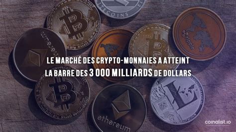 Le marché des crypto monnaies a atteint la barre des 3 000 milliards de