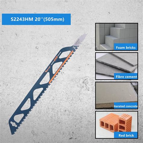 2 hojas de sierra recíproca de 20 pulgadas 19 882 in hoja Sawzall de
