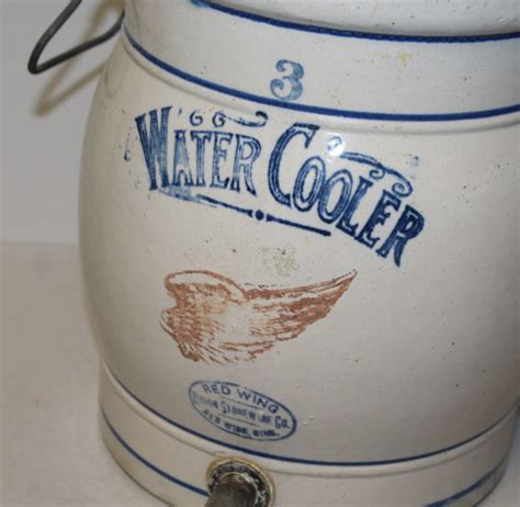 Bargain John S Antiques Antique Stoneware 3 Gallon Red Wing Water