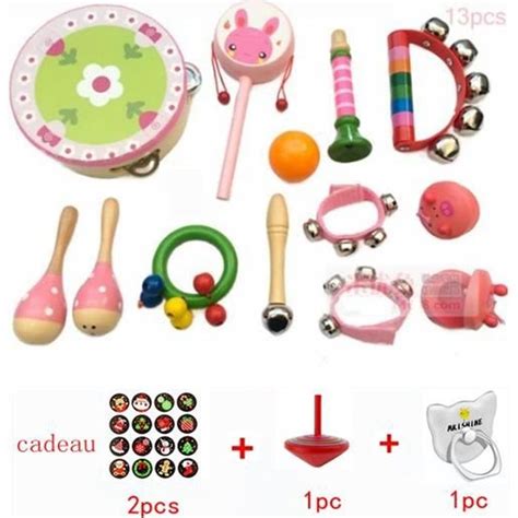 13 Pcs Instruments De Musique Pour Enfants Jouet De Percussion Ensemble