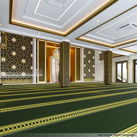 Desain Area Sholat Masjid Al Ashari Style Modern Lantai Di Sidoarjo