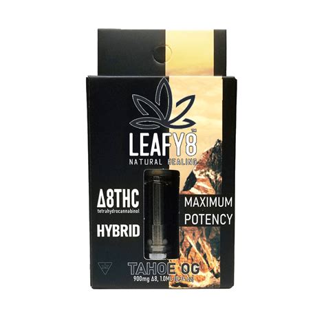 Delta 8 Thc Vape Cartridge Tahoe Og Cdt Leafy8 Delta 9 Thc