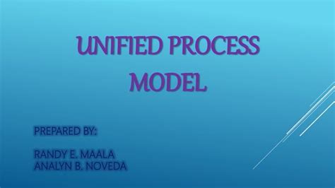 Unified process model | PPT