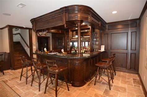 English Style Pub Traditional Home Bar Indianapolis By Chateau