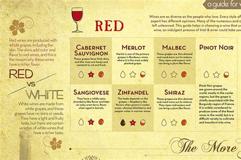 A Guide for Wine Selection (Infographic) on Behance