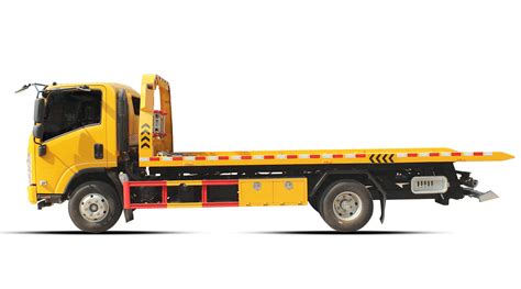 Isuzu Ton Flatbed Tow Truck With Rear Towing Attachment Keeyak