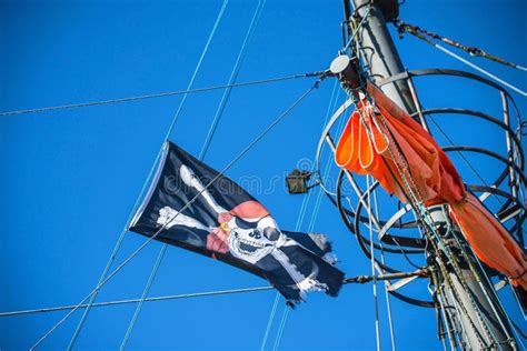 Pirate Flag Stock Image Image Of Vinatge Flag Bones 45569239