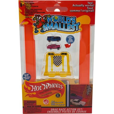Mattel Worlds Smallest Hot Wheels Set Drag Race Action Set Pieces CanadaWide Liquidations