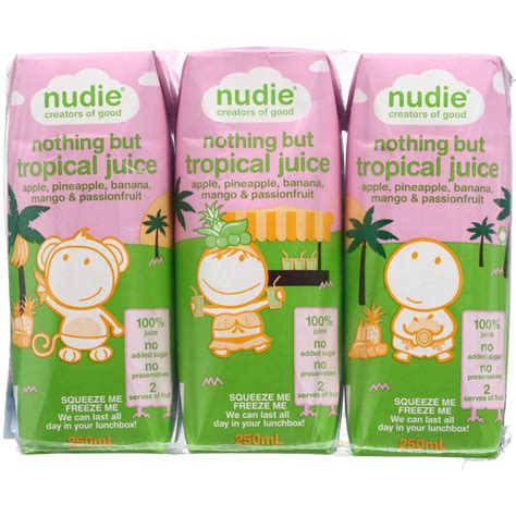 Nudie Kids Tropical Juice 250ml 6 Pack Woolworths