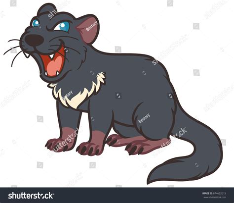 Tasmanian Devil Cute Cartoon Style Vector Stock Vector (Royalty Free ...