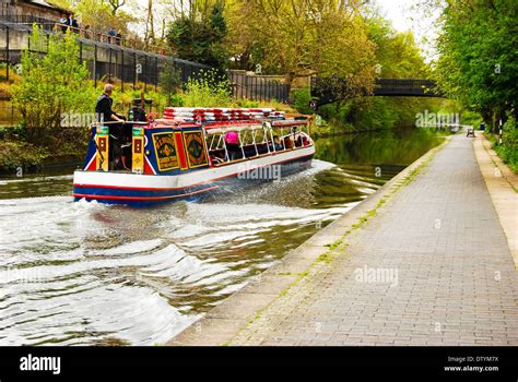 Boat on a river in London Stock Photo - Alamy