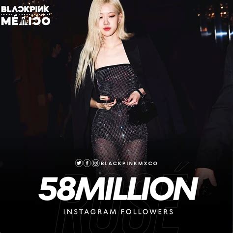 Blackpink MÉxico🌷 On Twitter 🔝 RosÉ Supera Los 58millones De