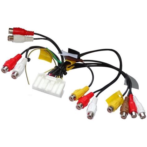 Aerzetix C C Ble Faisceau Adaptateur Rca Pin Pour Pioneer Avic