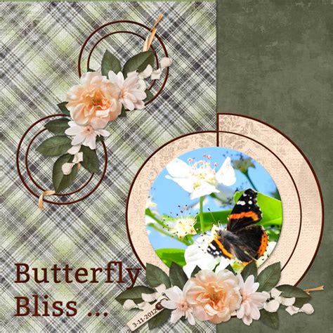 Butterfly Bliss Scr By Poki Sawyer Digitalscrapbook Digital