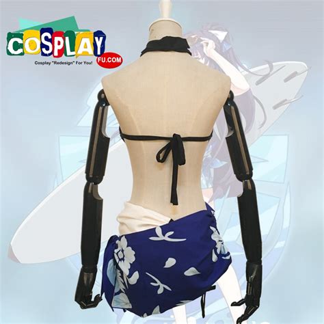 Custom Raiden Cosplay Costume Swimsuit From Guns Girl School Dayz