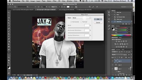 Photoshop Album Cover Tutorial 3 The Text Tool Youtube