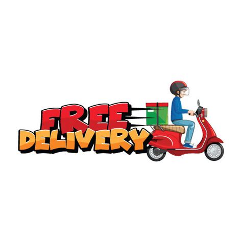 Delivery Logo With Bike Man