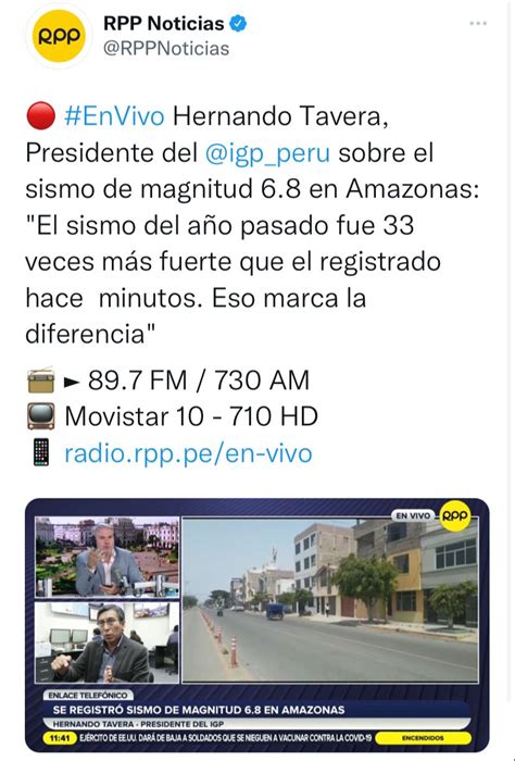 Sismo 6 5 Perú y Ecuador La gente salió aterrada a las calles FOTOS