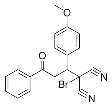 2 BROMO 2 1 4 METHOXY PHENYL 3 OXO 3 PHENYL PROPYL MALONONITRILE