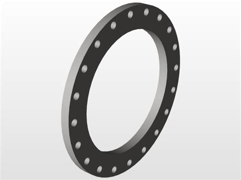 Pn16 Flange 3d Cad Model Library Grabcad