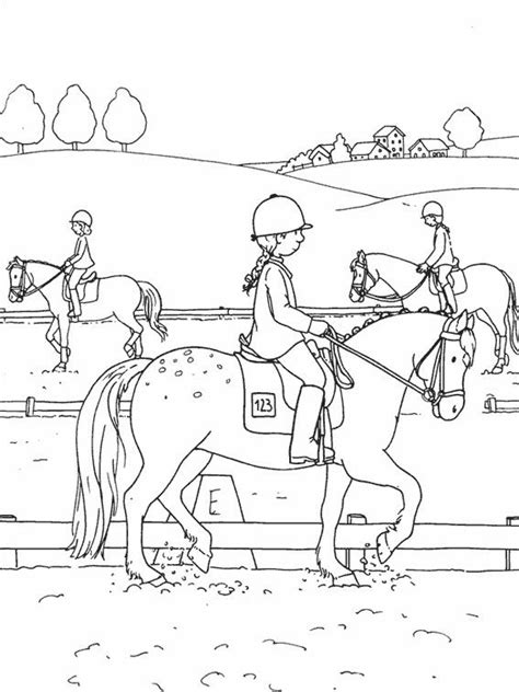 Coloriage Parcours Des Chevaux Et Dessin Gratuit Imprimer Dessine