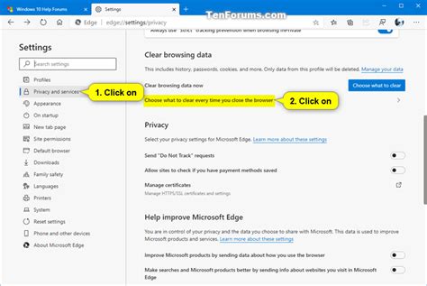 How To Clear Browsing Data In Microsoft Edge Chromium Tutorials